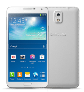 galaxy note 3 white png