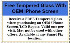 Free Tempered Glass With OEM iPhone Screen